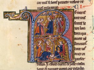Ms Fr 9081 fol.245v Initiale historiée 